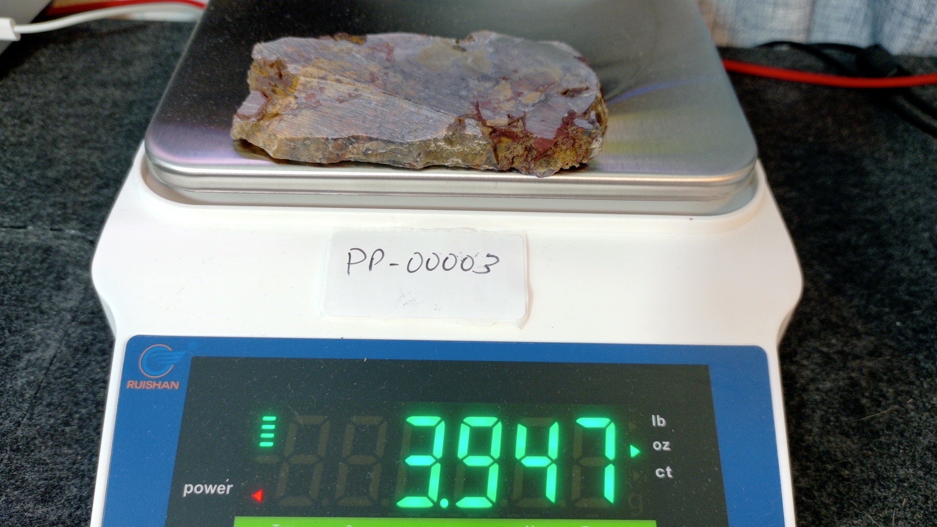 Haystack Butte Jellybean Jasper Slab 4x2" 1/4" Thick Oregon PP-00003