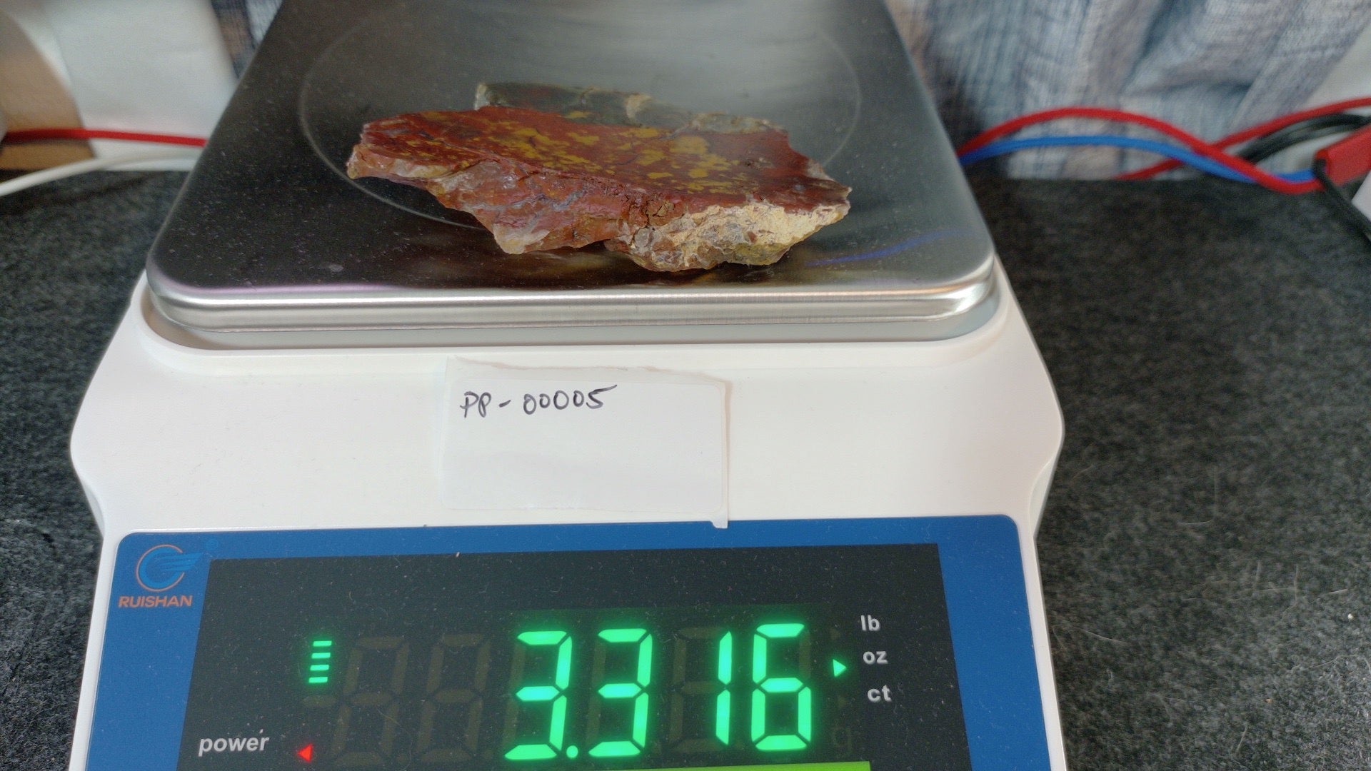 Haystack Butte Jellybean Jasper 2.25"x3.75"x~3/8" slab - PP-00005