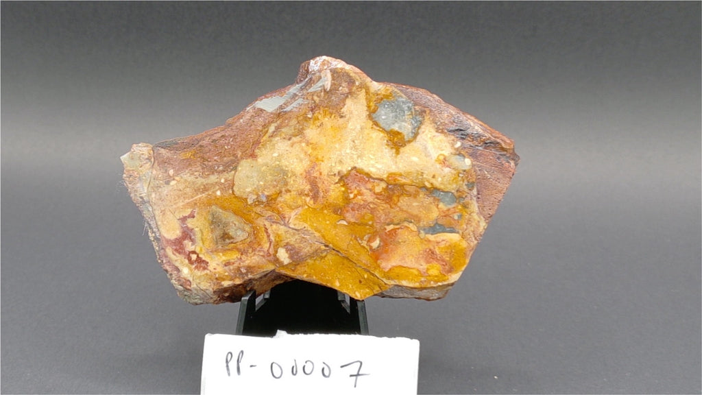 Graveyard Point Brecciated Jasper Agate Slab 3.75x2.5" 3/8" 3.169oz Oregon PP-00007