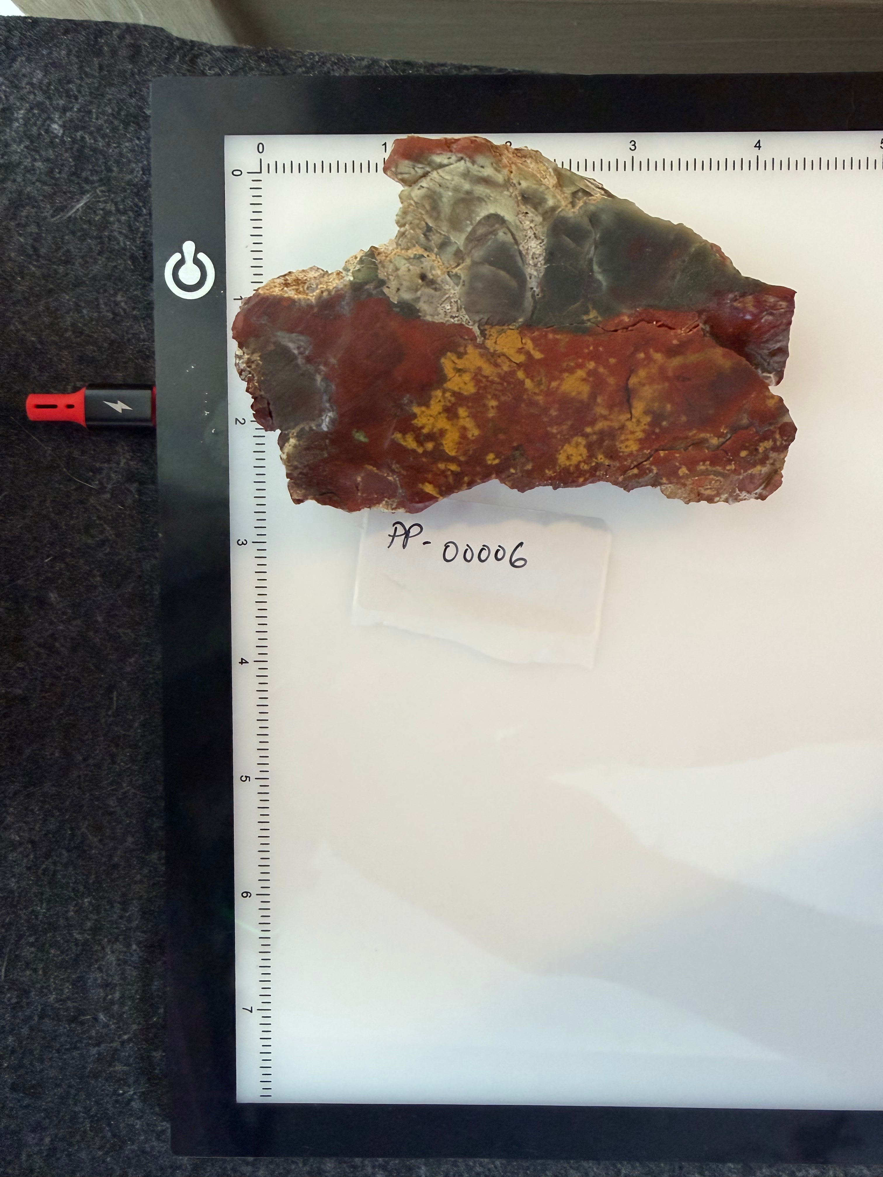 Haystack Butte Jellybean Jasper 4" x 2" x .25"+ Slab PP-00006