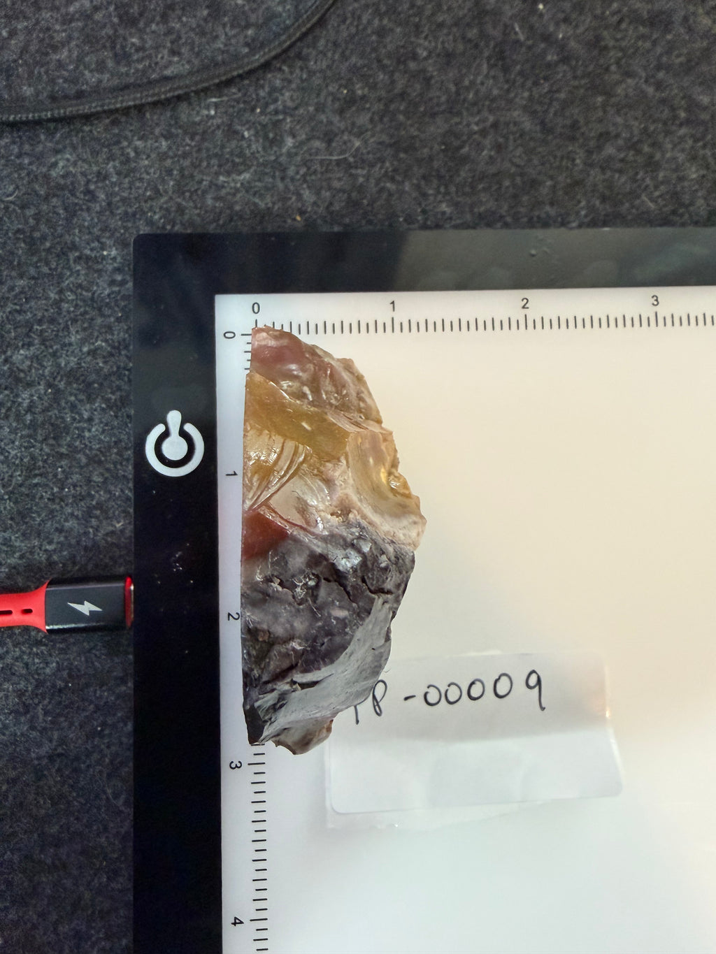 Jellybean Jasper Agate Nodule Half 2.25x2" 3.252 oz Haystack Butte Oregon PP-00009