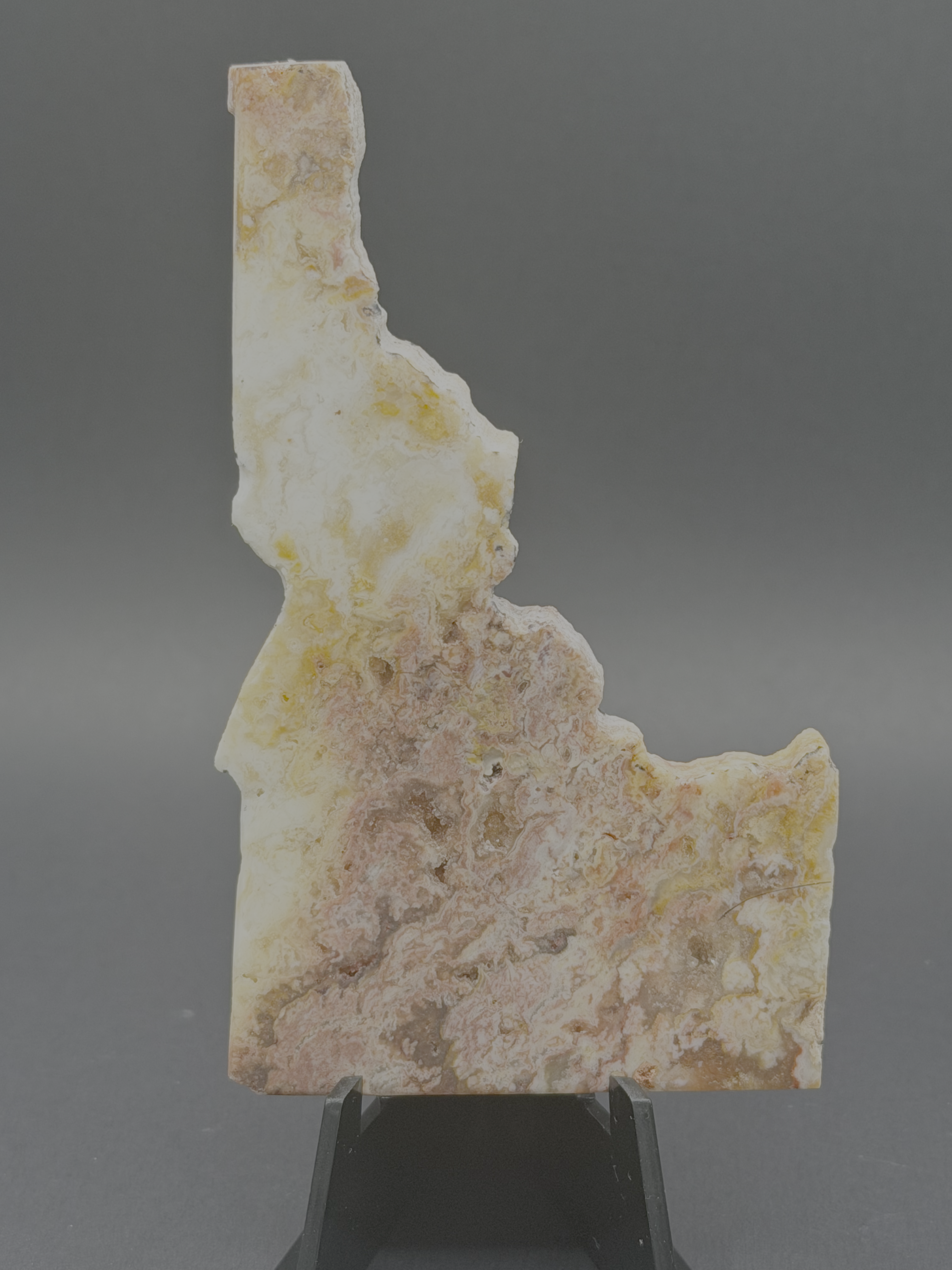 Idaho Magnet - Hand Carved From Natural Plume Agate
