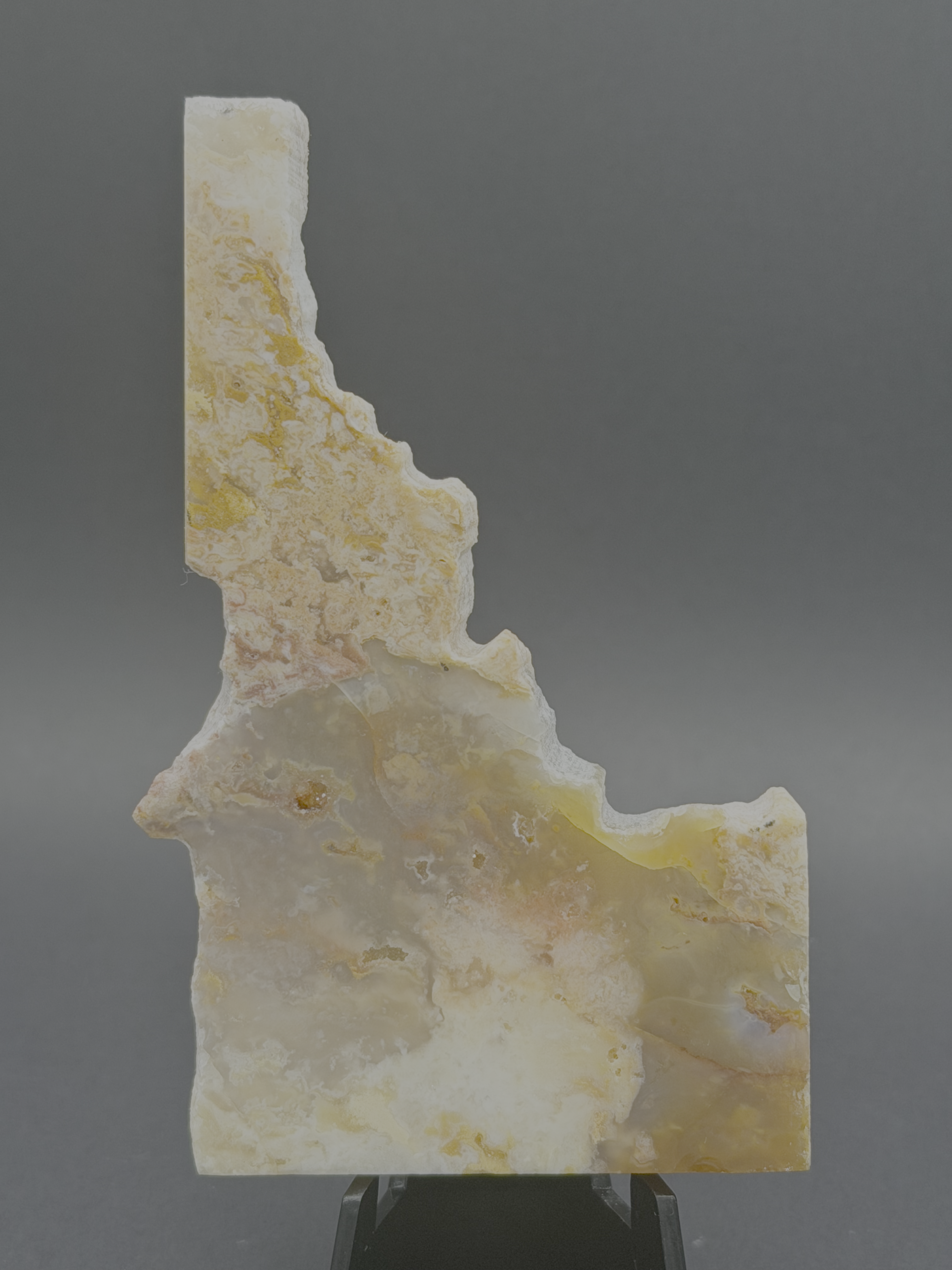 Idaho Magnet - Hand Carved From Natural Plume Agate (IPAM2)